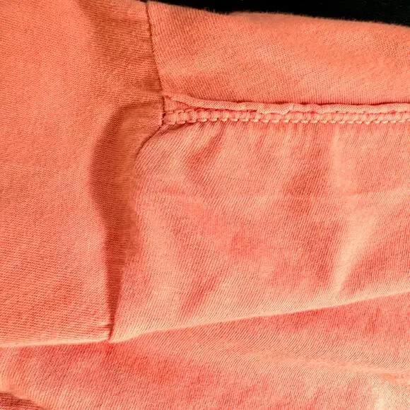 Pilcro Anthropologie Babydoll Top Women’s Sz M Flutter Orange Cotton Viscose - Picture 9 of 10